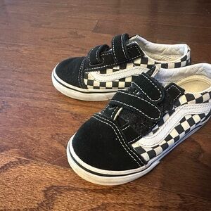 Vans Toddler Old Skool V Checkerboard Shoes size (US) 9
